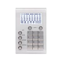 Premium Security Keypad High Contrast LCD Glass-Look White Ness