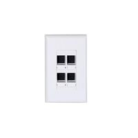 4-Jack Wall Plate White Ness