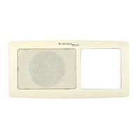 Fascia Plate Ivory 90mm x 90mm to Suit R200 Intercom iCentral