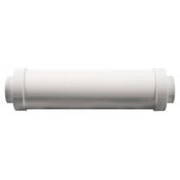 Central Vacuum 12 Inch Round Muffler White Valet
