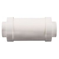Central Vacuum 6 Inch Round Muffler White Valet