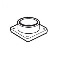 Central Vacuum Flanged Spigot with Gasket Valet
