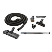 Central Vacuum Hose Kit 2.7m to 8m Stretch Multi-Tool Set Valet
