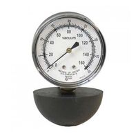 Vacuum Gauge 2-1/2 Inch Dial Dual Scale Valet