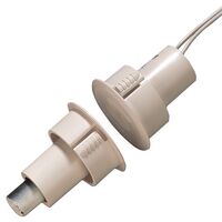 Flush Mount Reed Switch 25.4mm Hardwired Magnetic Operation Tecom