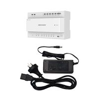 2-Wire Intercom Distributor 6 Port with Power Supply Hikvision