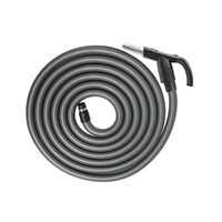 Central Vacuum Switch Hose 10.5m Integrated On/Off Switch Grey Valet