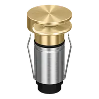 Emit Deck Light 25mm RGBW 12/24V Round Slot Brass Domus
