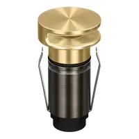 Emit Deck Light 25mm 1W Tri-Colour 12/24V Round Slot Brass Domus