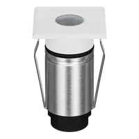Emit Deck Light 25mm 1W Tri-Colour 12/24V Square Open White Domus