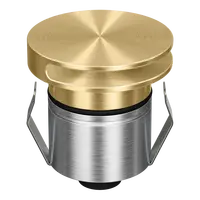 Emit Deck Light 55mm RGBW 12/24V Round Slot Brass Domus