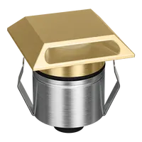 Emit Deck Light 55mm RGBW 12/24V Square Slot Brass Domus
