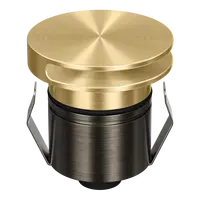 Emit Deck Light 55mm Tri-Colour 12/24V Round Slot Brass Domus