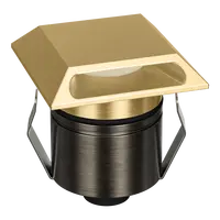 Emit Deck Light 55mm Tri-Colour 12/24V Square Slot Brass Domus