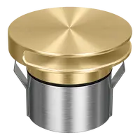 Emit Deck Light 85mm 6W RGBW 12/24V Round Slot Brass Domus