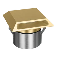 Emit Deck Light 85mm 6W RGBW 12/24V Square Slot Brass Domus