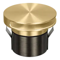 Emit Deck Light 85mm Tri-Colour 12/24V Round Slot Brass Domus