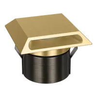 Emit Deck Light 85mm Tri-Colour 12/24V Square Slot Brass Domus