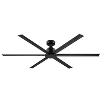 Gale 84 Inch 2130mm Smart DC Ceiling Fan 6 Blade Black Domus
