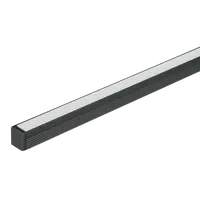 Micro Surface LED Profile Opal Diffuser Black 3m Length Domus
