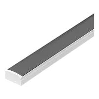 Nova-17 Surface LED Profile Black Diffuser White 3m Length Domus