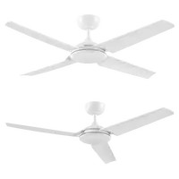 Nevada 56 Inch 1420mm Smart DC Ceiling Fan 4 Blade White Domus