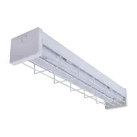 Park-60 DALI Emergency Batten 7.5/15W Wire Guard Tri-Colour Domus