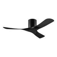 Tundra 48 Inch Smart DC Ceiling Fan 3 Blade CTC Black/Black Domus