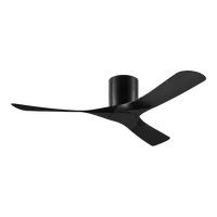 Tundra 52 Inch Smart DC Ceiling Fan 3 Blade CTC Black/Black Domus