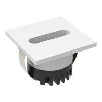 Aura Square LED Step Light Slot Fascia 3W 240V IP20 White Domus
