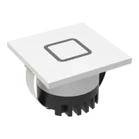 Aura Square LED Step Light Square Ring Fascia 3W 240V White Domus