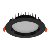 Deco-18 LED Downlight Recessed Round 18W Tri-Colour Black Domus