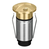 Emit Deck Light LED 25mm RGBW 12/24V 3-Way Brass Fascia Domus