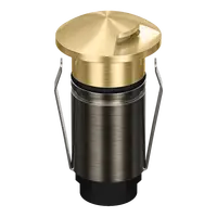 Emit Deck Light 25mm 1W Tri-Colour 12/24V 1-Way Brass Domus