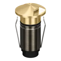 Emit Deck Light 25mm 1W Tri-Colour 12/24V 2-Way Brass Domus