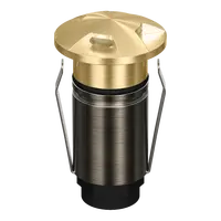 Emit Deck Light 25mm 1W Tri-Colour 12/24V 4-Way Brass Domus