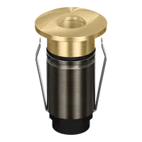 Emit Deck Light 25mm 1W Tri-Colour 12/24V Eyelid Brass Domus