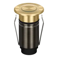 Emit Deck Light 25mm 1W Tri-Colour 12/24V Ring Brass Domus