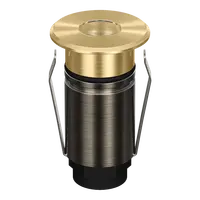 Emit Deck Light 25mm 1W Tri-Colour 12/24V Round Open Brass Domus