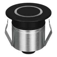 Emit Deck Light LED 55mm RGBW 12/24V Ring Black Fascia Domus