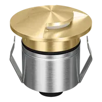 Emit Deck Light LED 55mm RGBW 12/24V 2-Way Brass Fascia Domus