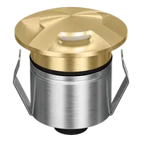 Emit Deck Light LED 55mm RGBW 12/24V 3-Way Brass Fascia Domus