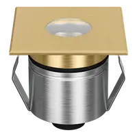 Emit Deck Light 55mm RGBW 12/24V Square Open Brass Domus