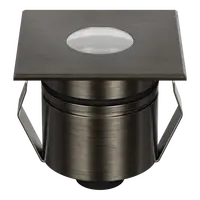 Emit Deck Light 55mm Tri-Colour Square Open Antique Brass Domus