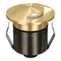 Emit Deck Light 55mm 2.5W Tri-Colour 12/24V 2-Way Brass Domus