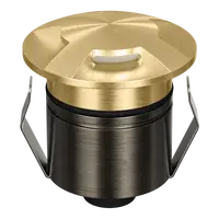 Emit Deck Light 55mm 2.5W Tri-Colour 12/24V 3-Way Brass Domus
