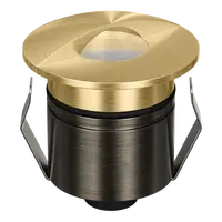 Emit Deck Light 55mm 2.5W Tri-Colour 12/24V Eyelid Brass Domus