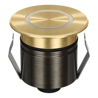 Emit Deck Light 55mm 2.5W Tri-Colour 12/24V Ring Brass Domus