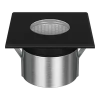 Emit Deck Light 85mm 6W RGBW 12/24V Square Open Black Domus