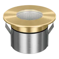 Emit Deck Light 85mm 6W RGBW 12/24V Round Open Brass Domus